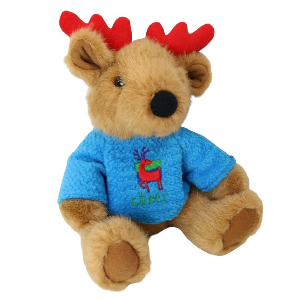 GAC Cheer Moose Reindeer Plush Stuffed Animal Christmas Treat Cetera 1998